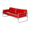 Red leather sofa by Hynekk Gottwald 1930