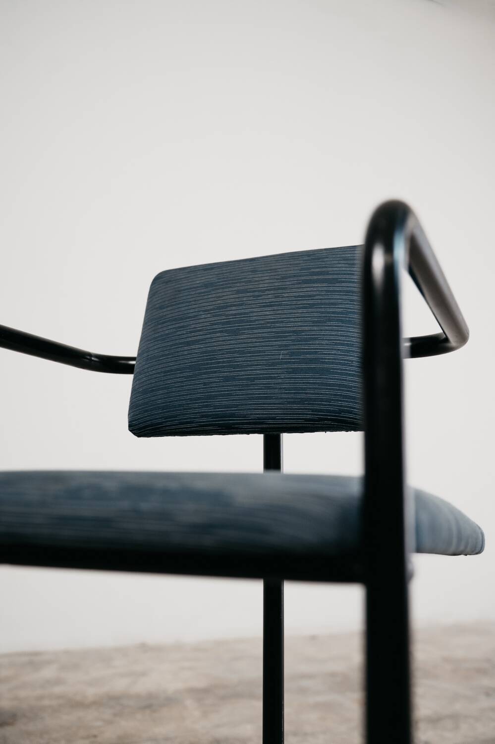 Vintage Minimalist Postmodern Armchair 1980s Modern Design