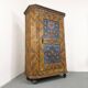 Painted Folk Art Bridal Cupboard