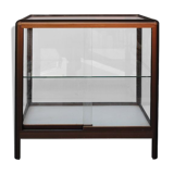 Vitrine moderne en profilés aluminium marron