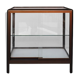 Vitrine moderne en profilés aluminium marron