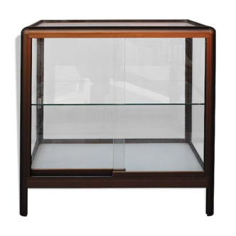 Vitrine moderne en profilés aluminium marron