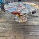 Unique model mosaic outdoor table