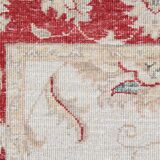 Traditional Living Room Rug, Cream Red Floral Oriental Carpet 119x175cm