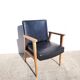 Vintage 60s faux leather armchair
