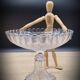 Glass compotier