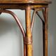 Table-desserte d'appoint en rotin ancienne