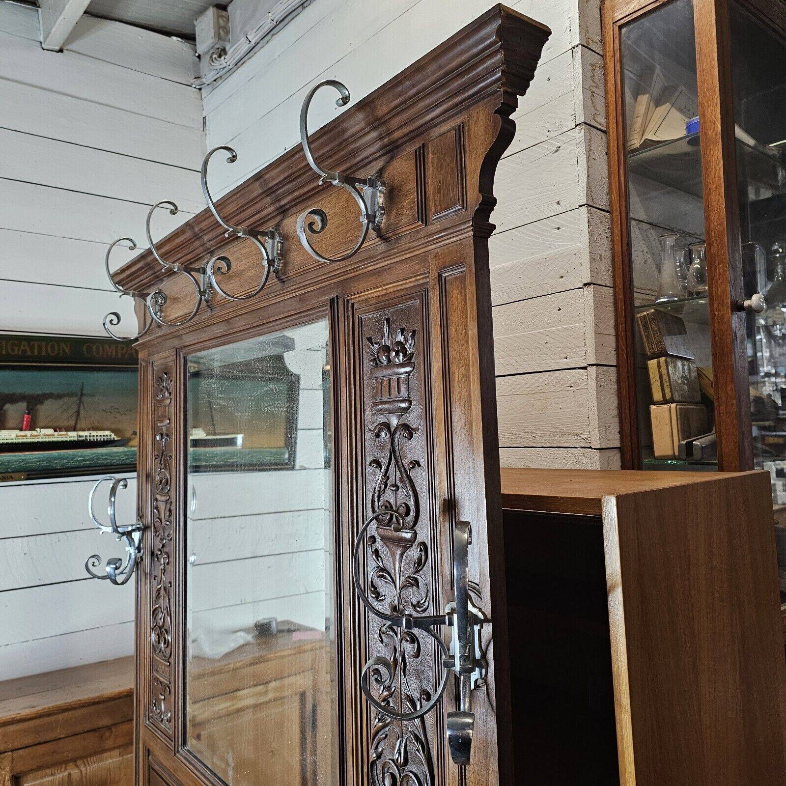 vestiaire avec console en noyer
