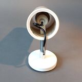 Applique orientable moderniste 1960 laquée beige.