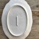 Flowery oval dish