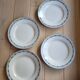 Lot n°2 de 4 assiettes plates bre pmps de Longwy
