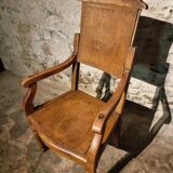 Chaise de barbier française antique, début 1900