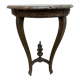 Wall lamp console - half moon carved wood old gilded