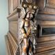 Antique carved wooden buffet in Renaissance style, late 18th / early 19th century.