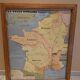 Lot de 4 cartes scolaires vintage rossignol montmorillon + cadre bois