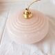 Balladeuse lamp in pink clichy glass