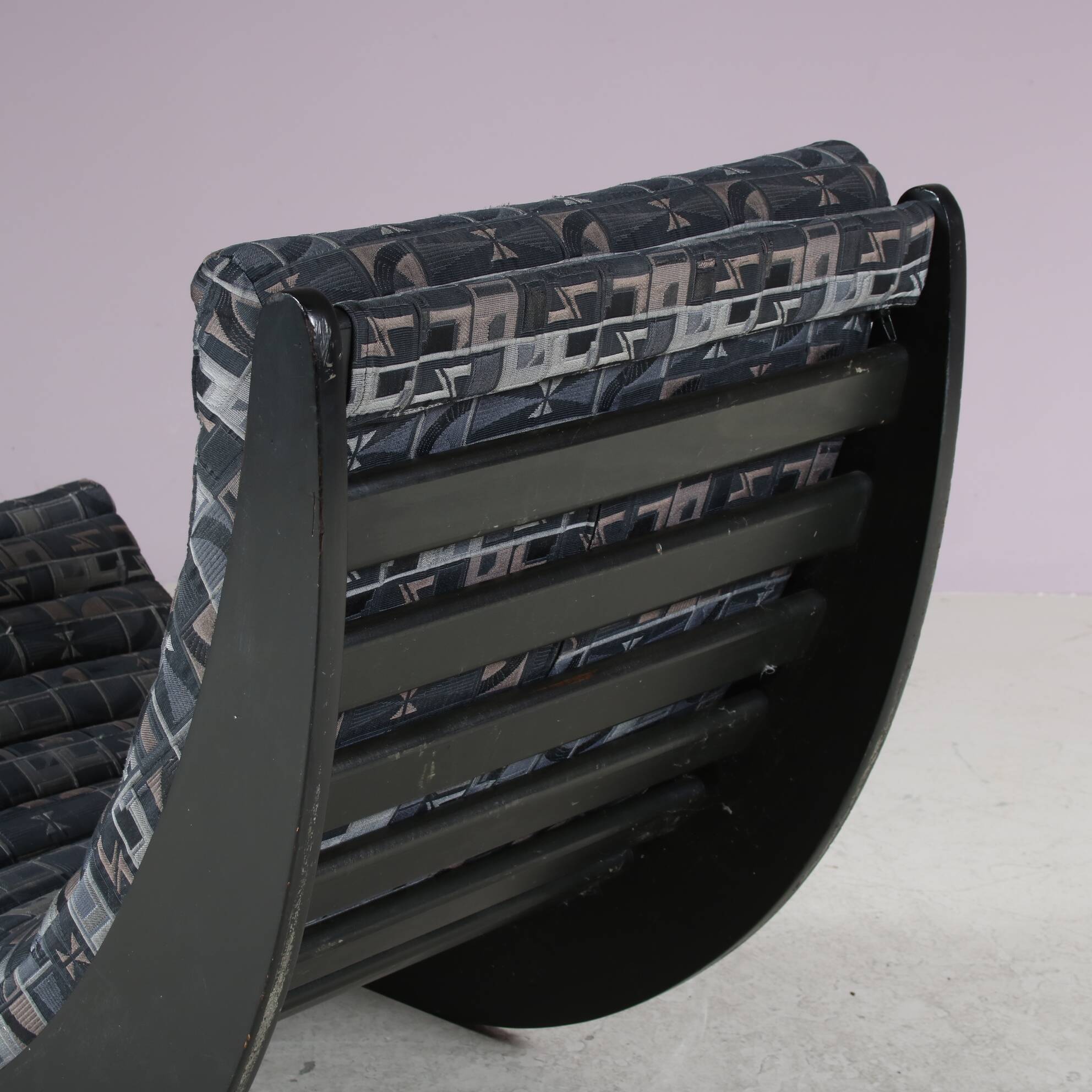 "Relaxer II" rocking chairs from the 1970s by Verner Panton for Rosenthal, Germany.