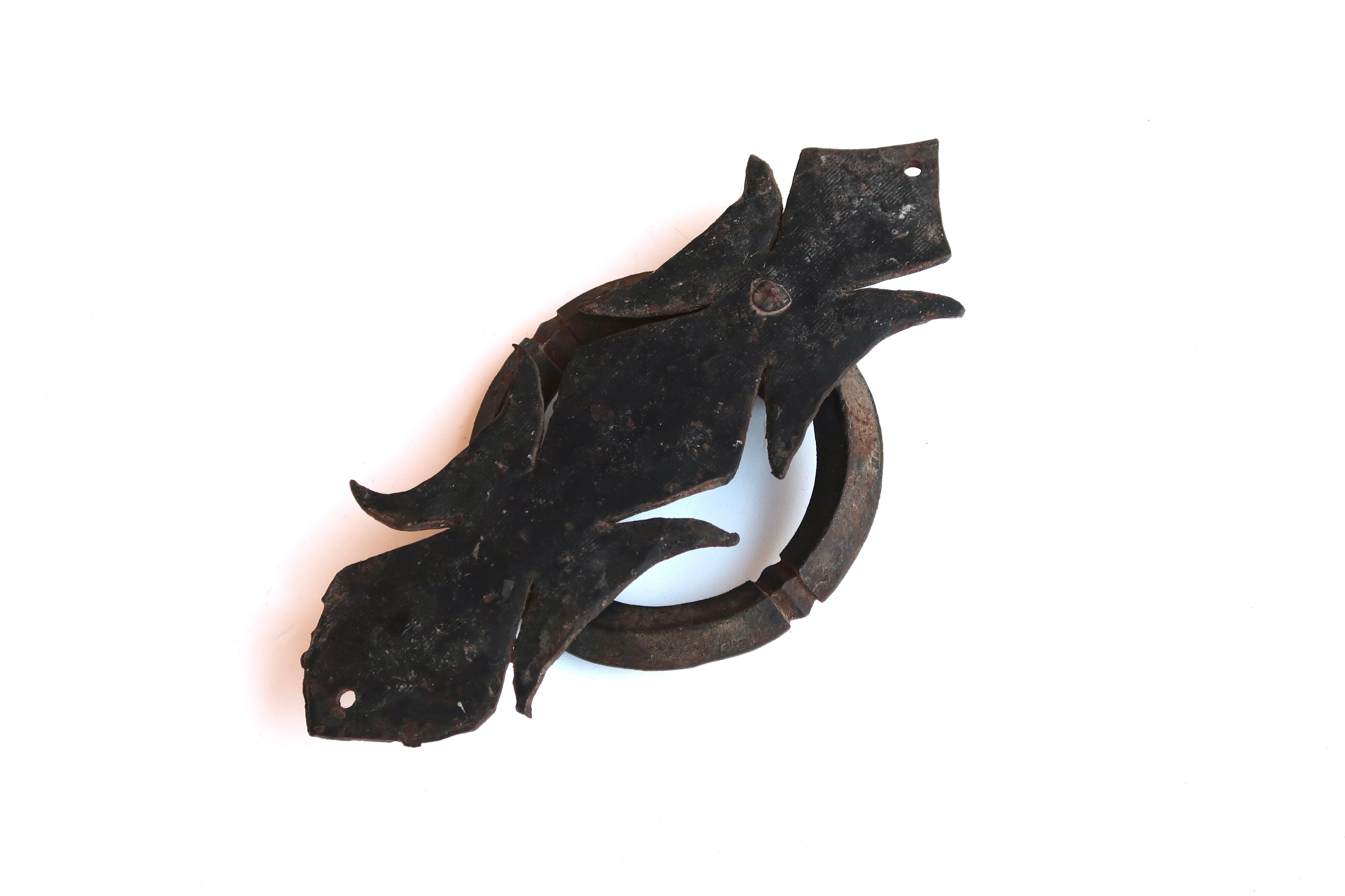 Wrought iron door knocker, 19th century