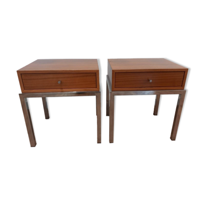 Tables de chevet 2 pièces années 70 Italie