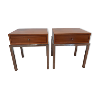 Tables de chevet 2 pièces années 70 Italie