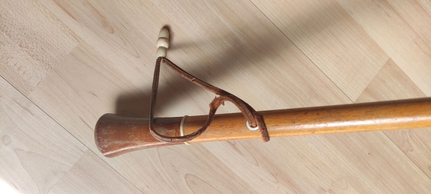 Vintage cotton canvas umbrella with floral pattern