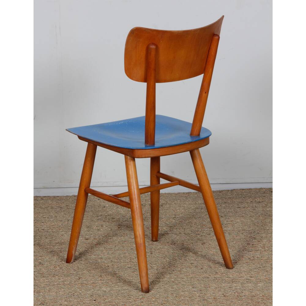 Chaise vintage en bois produite par Ton, 1960