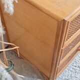 Rattan chest of drawers circa 1960s