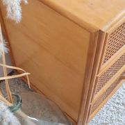 Commode en rotin, circa 1960