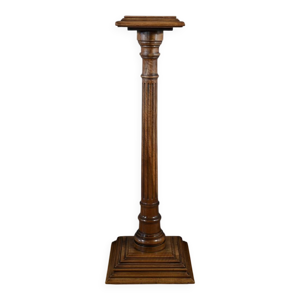 Colonne en noyer, style - louis xvi