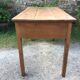 Farm table of the country Brièron (South Brittany) old with 2 drawers in chestnut.