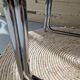Side table, end table, bedside table in chrome metal with tempered glass.