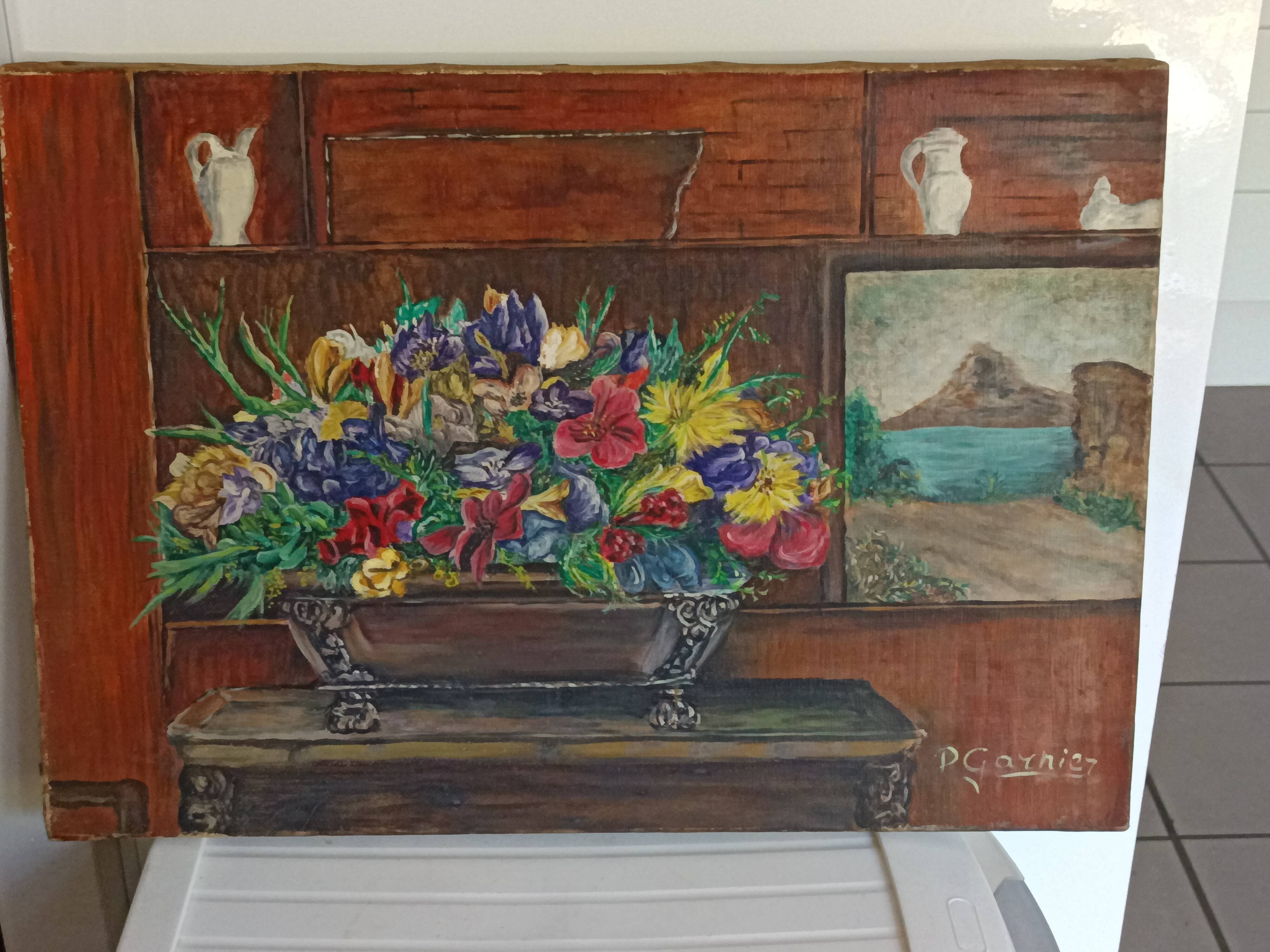 Pierre Garnier (1895-1972) Still Life with Flowers Oil on canvas signed