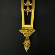 Large pair of gilt bronze wall sconces in the Louis XVI style.