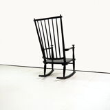 Fauteuil à bascule scandinave milieu de siècle