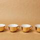 Lot 5 cups coffee porcelain gilded 1970 1980