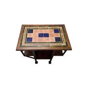 Arts And Craft Side Table With Tiles, from around 1900
