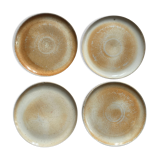 Flat plates in marshes stoneware paris