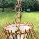 Vintage rattan chandelier