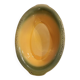 Breton dish in green and yellow ceramic