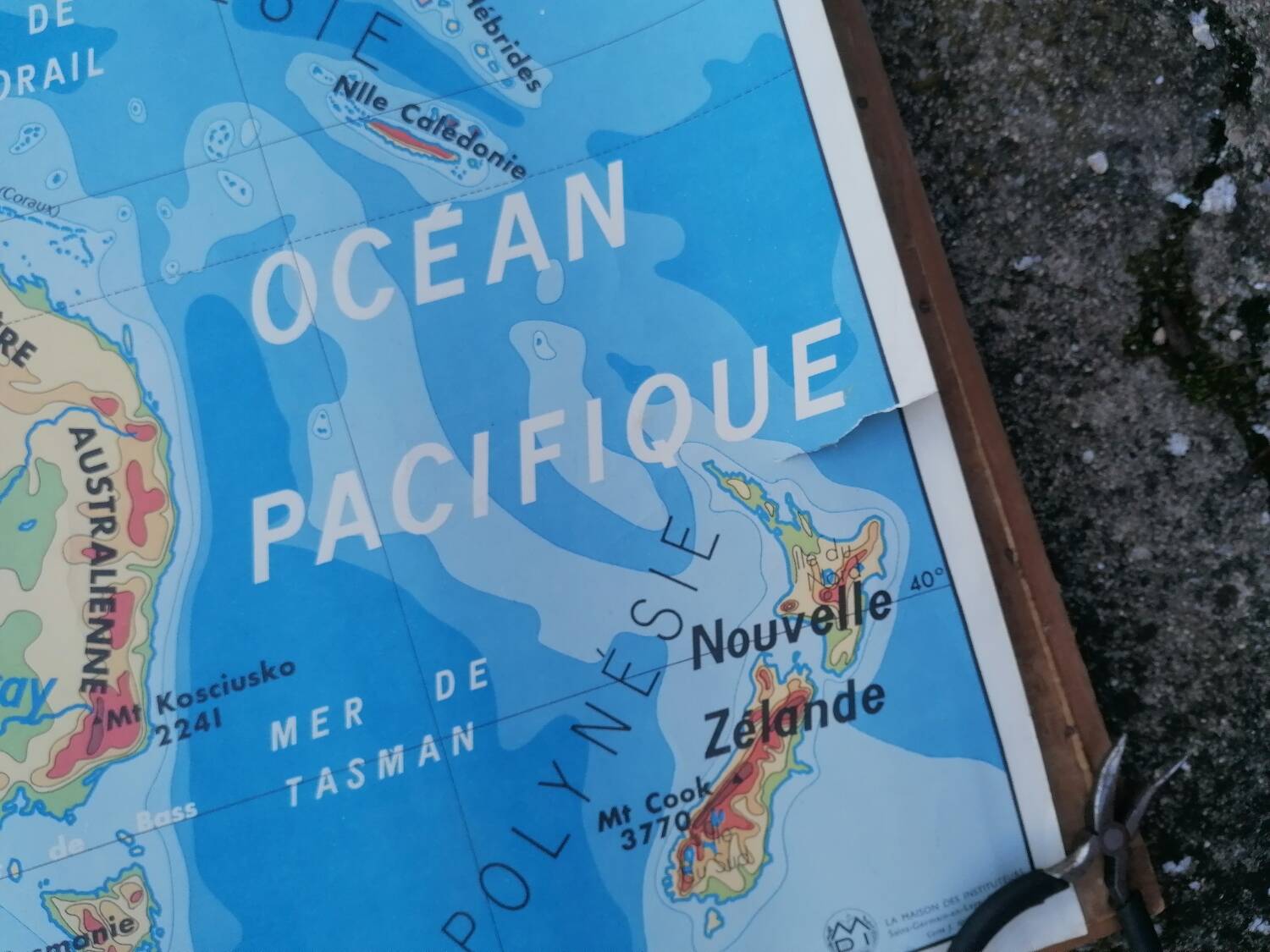 Old MDI South America-Oceania map.