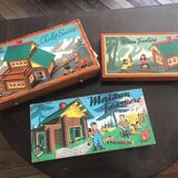 Toy, houses to build in wood