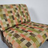 Pair of vintage oak armchairs 1970