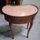 Louis XV style bean desk in marquetry and gilded bronze