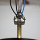 1960s black and gold UFO pendant , Czechoslovakia