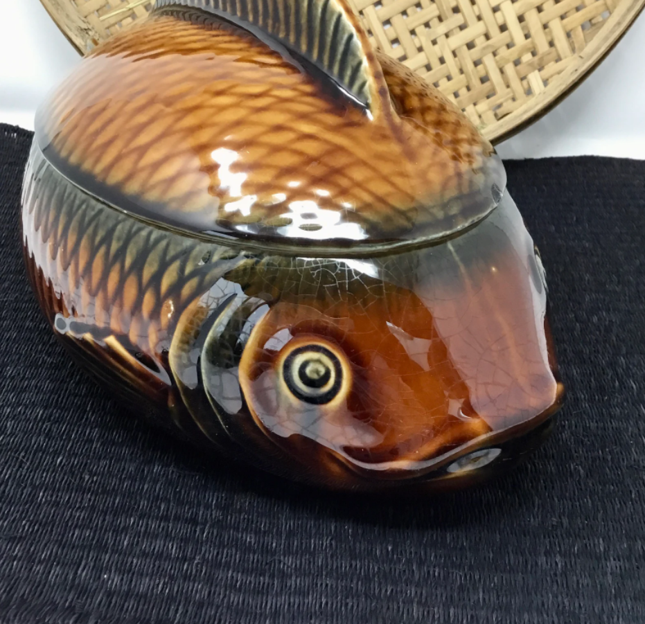 Vintage fish soup Sarreguemines