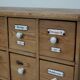 Antique German Pine Apothecary Cabinet with Enamel Shields, 1900s