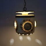 Large and beautiful hanging lamp in ceramic. Danish from the 70s, in super nice condition.