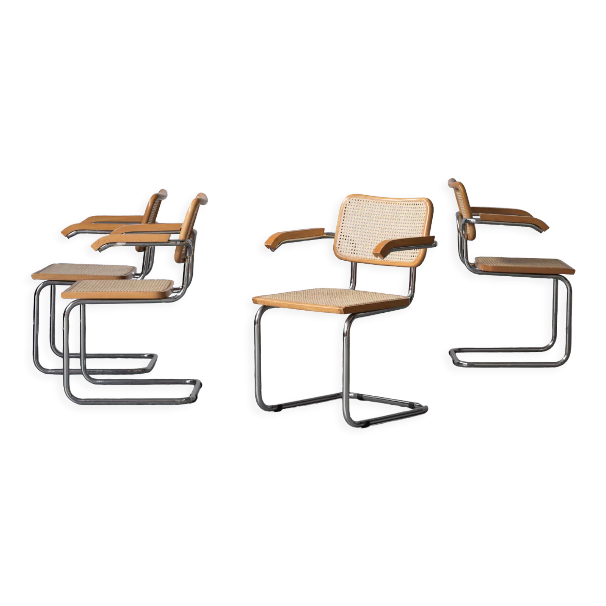 Set of 4 ‘Cesca’ dining chairs Marcel Breuer, Italy, 1970’s