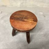 Vintage rustic style tripod stool