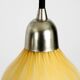 Beautiful yellow & white italian Mid Century Murano glass pendant lamp